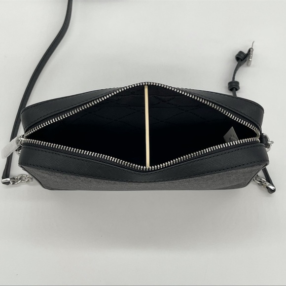 Michael Kors EW Crossbody Bag Black Leather - Picture 5 of 9